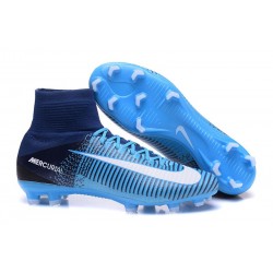 Nike Mercurial Superfly V FG Men's Soccer Boots Blue White Black