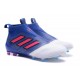 New 2017 adidas ACE 17+ Purecontrol Laceless FG - Blue Red White