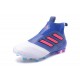 New 2017 adidas ACE 17+ Purecontrol Laceless FG - Blue Red White