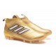 New 2017 adidas ACE 17+ Purecontrol Laceless FG - Gold White