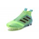 New 2017 adidas ACE 17+ Purecontrol Laceless FG - Green Black