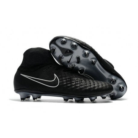 Nike Magista Obra II FG Firm Ground Men Cleat Black Silver