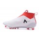 New 2017 adidas ACE 17+ Purecontrol Laceless FG - White Red Black
