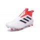 New 2017 adidas ACE 17+ Purecontrol Laceless FG - White Red Black
