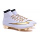Top Nike Mercurial Superfly Iv FG Firm Ground Cleat White Gold