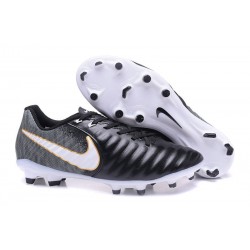 New 2017 Nike Tiempo Legend 7 FG Soccer Cleats - Black White