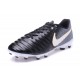 New 2017 Nike Tiempo Legend 7 FG Soccer Cleats - Black White