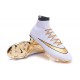 Top Nike Mercurial Superfly Iv FG Firm Ground Cleat White Gold