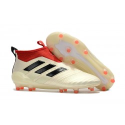 adidas ACE 17+ Purecontrol FG Top Soccer Boots - White Red Black