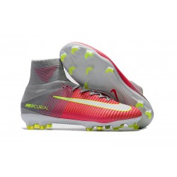 Nike Mercurial Superfly V FG Men's Soccer Boots Pink Grey White