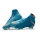 Nike Hypervenom Phantom 3 DF Men Firm-Ground Soccer Boots Blue White