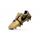 New 2017 Nike Tiempo Totti X Roma Soccer Cleats - Golden Black