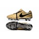 New 2017 Nike Tiempo Totti X Roma Soccer Cleats - Golden Black