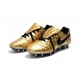 New 2017 Nike Tiempo Totti X Roma Soccer Cleats - Golden Black