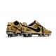 New 2017 Nike Tiempo Totti X Roma Soccer Cleats - Golden Black