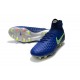 Nike Magista Obra 2 FG High Top Soccer Boots Deep Blue