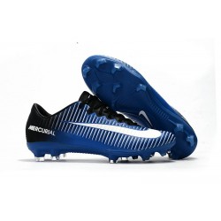 Mens 2017 Nike Mercurial Vapor 11 FG Football Boots Blue White Black
