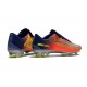 Mens 2017 Nike Mercurial Vapor 11 FG Football Boots Crimson Deep Blue Metal