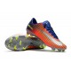 Mens 2017 Nike Mercurial Vapor 11 FG Football Boots Crimson Deep Blue Metal