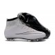 Top Nike Mercurial Superfly Iv FG Firm Ground Cleat White Black