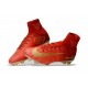 Nike Mercurial Superfly V CR7 FG Men's Soccer Boots Red Golden