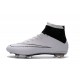 Top Nike Mercurial Superfly Iv FG Firm Ground Cleat White Black