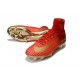 Nike Mercurial Superfly V CR7 FG Men's Soccer Boots Red Golden