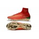 Nike Mercurial Superfly V CR7 FG Men's Soccer Boots Red Golden