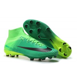 Nike Mercurial Superfly V FG Men's Soccer Boots Green Black