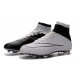 Top Nike Mercurial Superfly Iv FG Firm Ground Cleat White Black