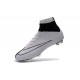 Top Nike Mercurial Superfly Iv FG Firm Ground Cleat White Black