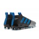 Mens adidas ACE 17+ Purecontrol FG 2017 Soccer Cleats Black Silver Blue