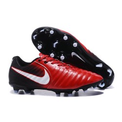 New 2017 Nike Tiempo Legend 7 FG Soccer Cleats - Red Black White