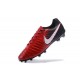 New 2017 Nike Tiempo Legend 7 FG Soccer Cleats - Red Black White