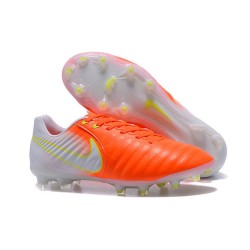 New 2017 Nike Tiempo Legend 7 FG Soccer Cleats - Orange White