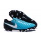 Nike Tiempo Legend VII FG Kangaroo Leather Shoes - Blue Black White