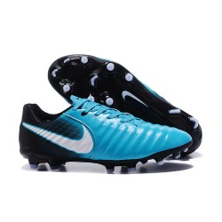 Nike Tiempo Legend VII FG Kangaroo Leather Shoes - Blue Black White