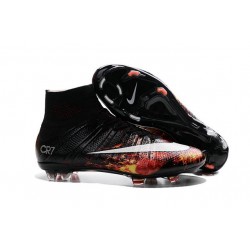 Nike Mercurial Superfly FG ACC New Shoes Black White Red