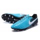 Nike Tiempo Legend VII FG Kangaroo Leather Shoes - Blue Black White