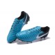Nike Tiempo Legend VII FG Kangaroo Leather Shoes - Blue Black White