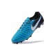 Nike Tiempo Legend VII FG Kangaroo Leather Shoes - Blue Black White
