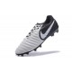 Nike Tiempo Legend VII FG Kangaroo Leather Shoes - White Black
