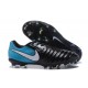 Nike Tiempo Legend VII FG Kangaroo Leather Shoes - Blue Black