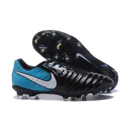 Nike Tiempo Legend VII FG Kangaroo Leather Shoes - Blue Black