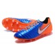 Nike Tiempo Legend VII FG Kangaroo Leather Shoes - Blue Orange