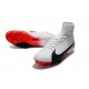 Top Nike Mercurial Superfly 5 FG Football Boot White Black Red