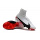 Top Nike Mercurial Superfly 5 FG Football Boot White Black Red