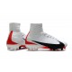 Top Nike Mercurial Superfly 5 FG Football Boot White Black Red