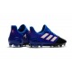 New adidas Ace 17.1 Leather FG Football Boots - Black Blue White