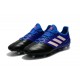 New adidas Ace 17.1 Leather FG Football Boots - Black Blue White